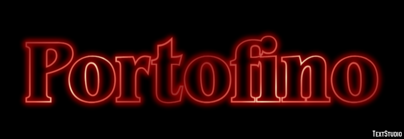 Portofino Efeito de texto