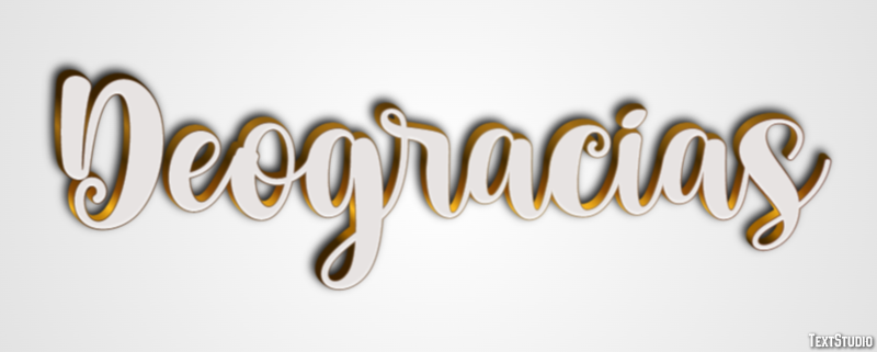 Deogracias Efecto de texto