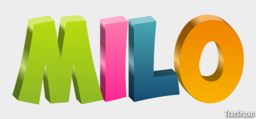 Milo Efekt tekstowy