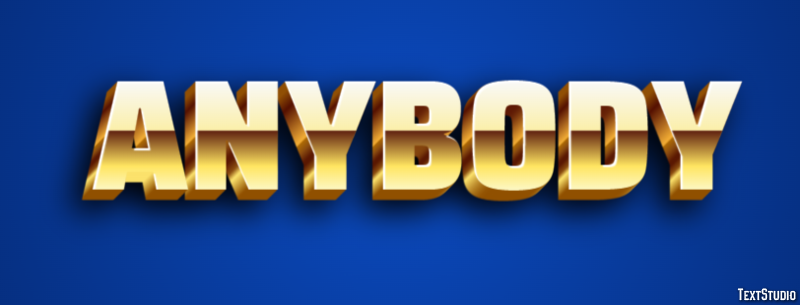 Anybody Text Effect