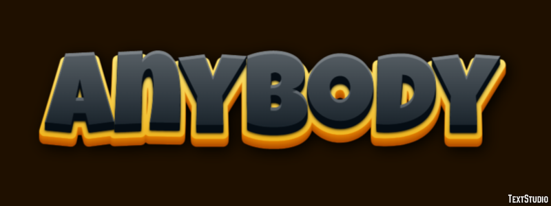 Anybody Text Effect