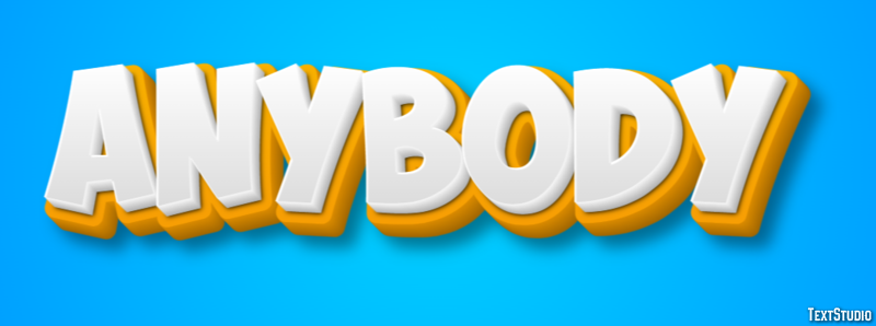 Anybody Text Effect