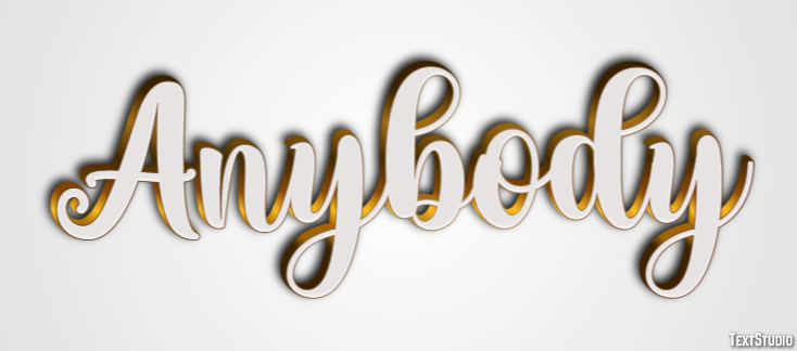 Anybody Text Effect