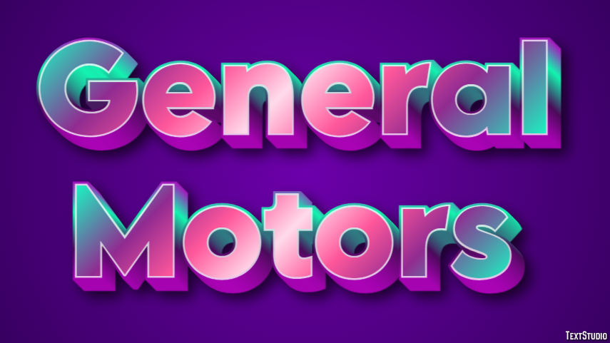 General Motors Efecto de texto