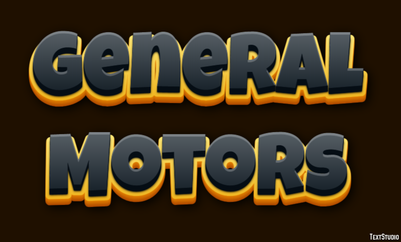 General Motors Efecto de Texto