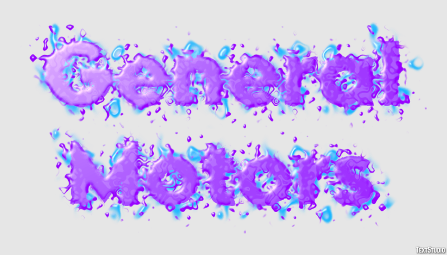 General Motors Text Effect
