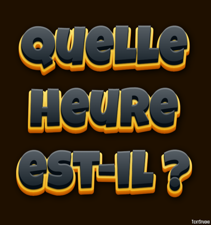 Quelle heure est-il ? Effet de Texte
