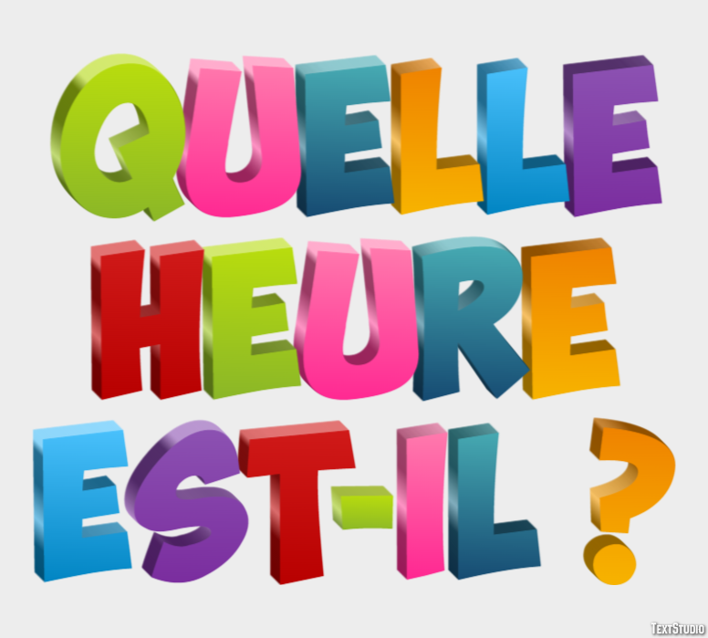 Quelle heure est-il ? Effet de texte