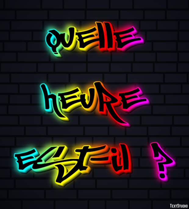 Quelle heure est-il ? Effet de Texte