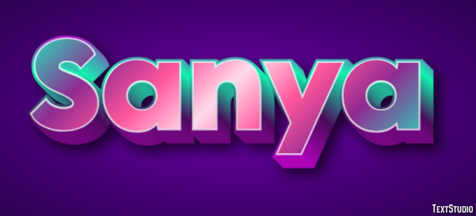 Sanya Text Effect