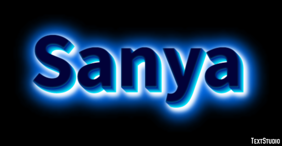 Sanya Efecto de texto