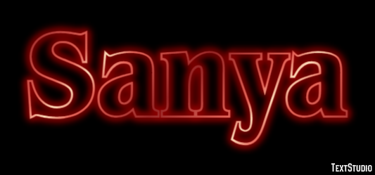 Sanya Text Effect