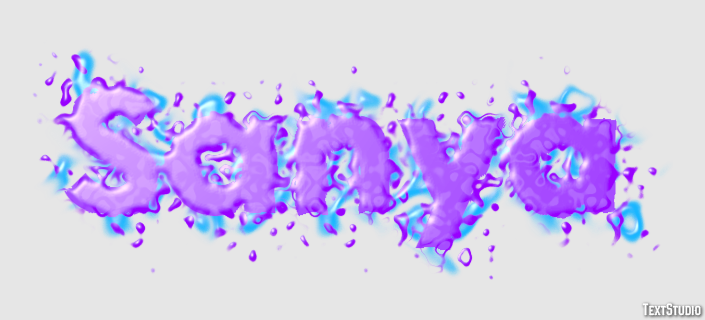 Sanya Efecto de texto