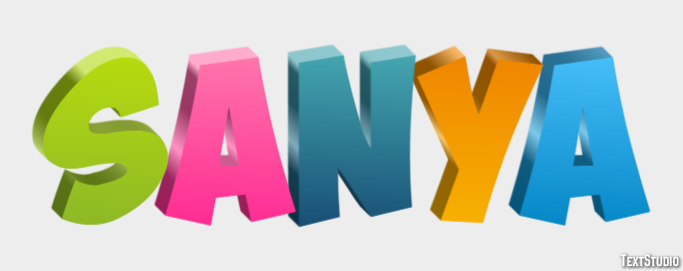 Sanya Text Effect