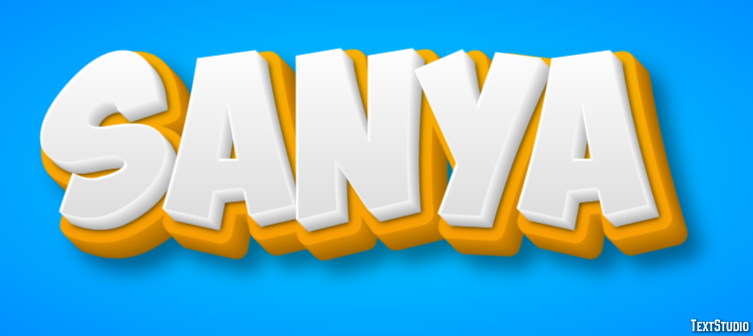 Sanya Text Effect