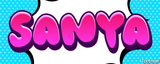 Sanya Efecto de texto