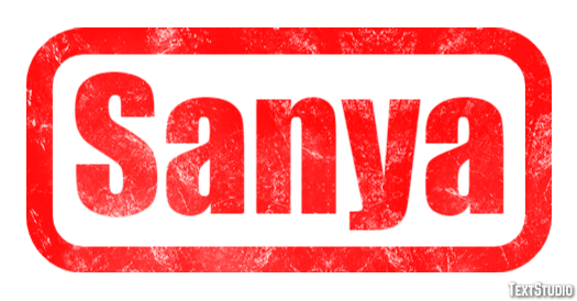 Sanya Efecto de texto