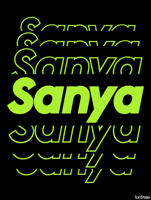 Sanya Text Effect