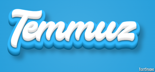 Temmuz Effet de texte