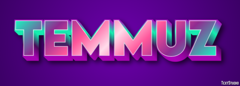 Temmuz Effet de texte