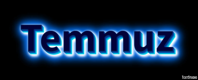 Temmuz テキスト効果