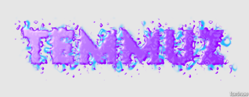 Temmuz Effet de texte