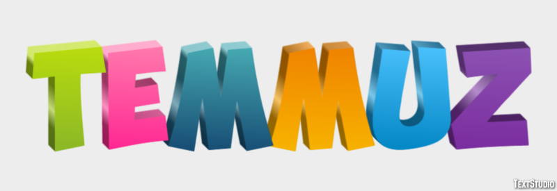 Temmuz Effet de texte