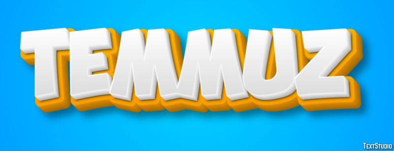 Temmuz テキスト効果