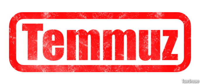 Temmuz Effet de texte