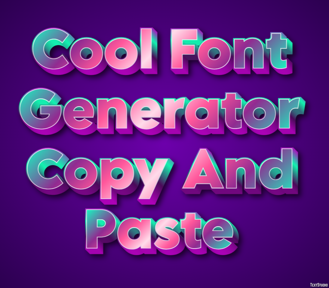 Cool Font Generator Copy And Paste テキスト効果
