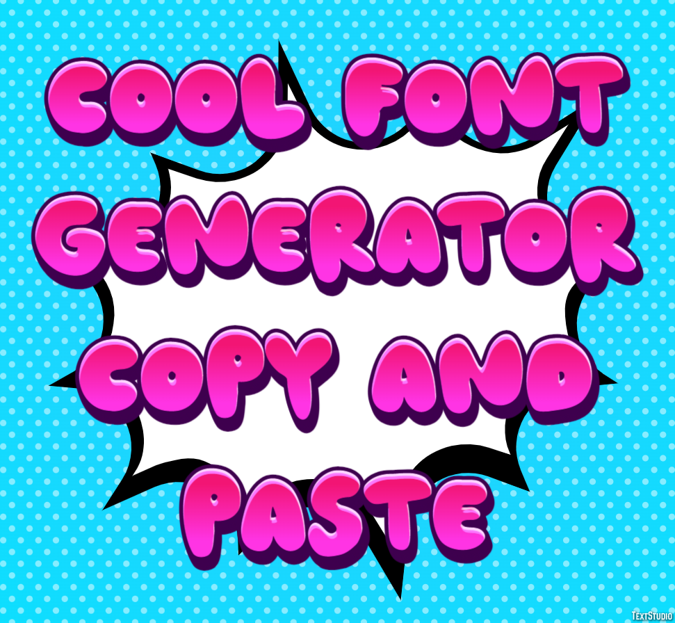 Cool Font Generator Copy And Paste テキスト効果