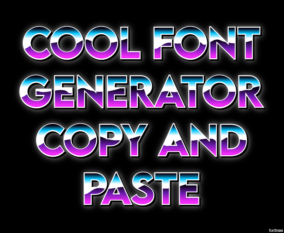 Cool Font Generator Copy And Paste テキスト効果
