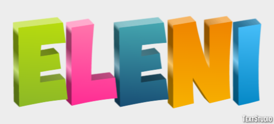 Eleni Efecto de Texto