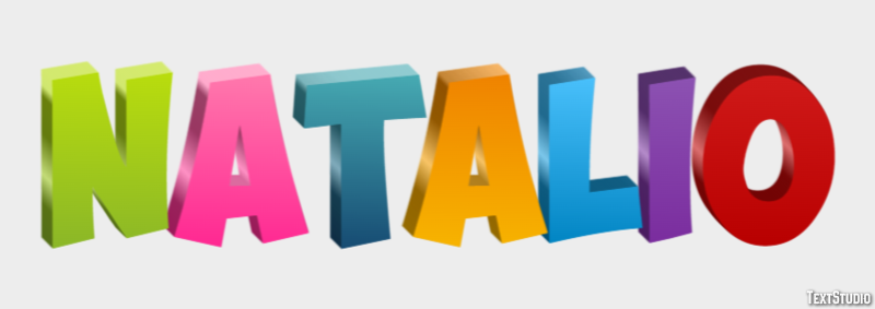 Natalio Efeito de texto