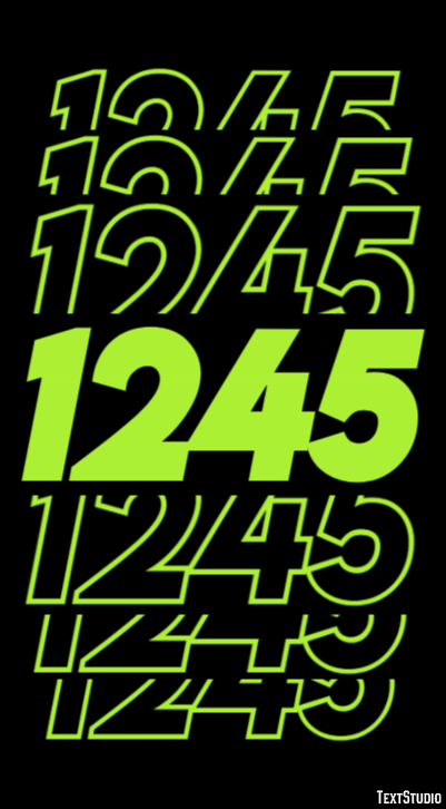 1245 Text effect