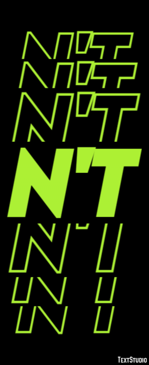 N't Text Effect