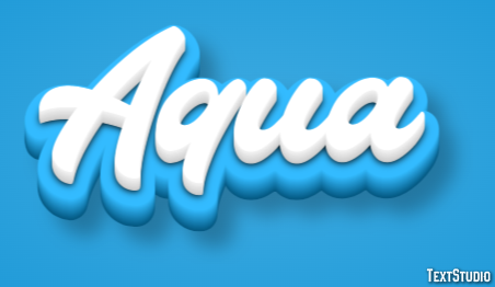 Aqua Text Effect
