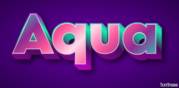 Aqua Text Effect