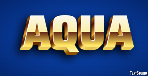 Aqua Text Effect