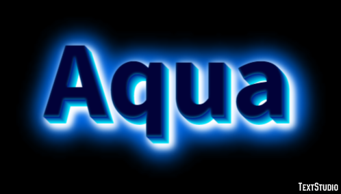 Aqua Text Effect