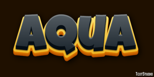 Aqua Text Effect