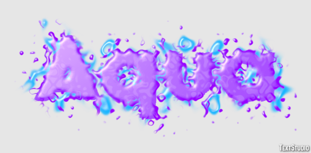 Aqua Text Effect