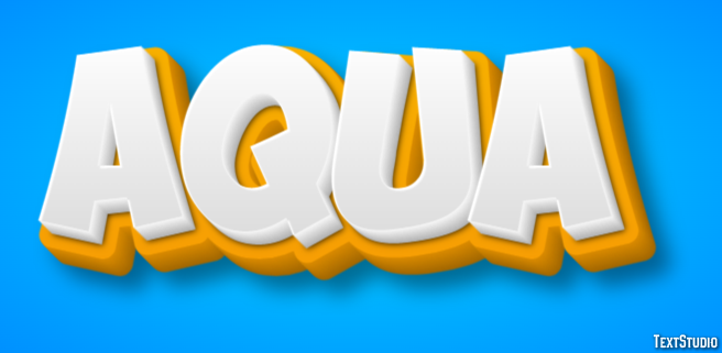 Aqua Text effect