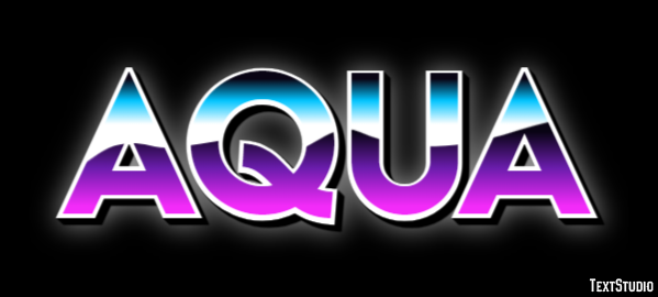 Aqua Text Effect