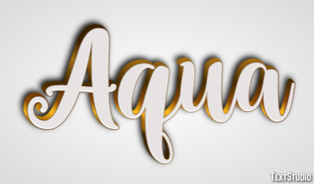 Aqua Text Effect
