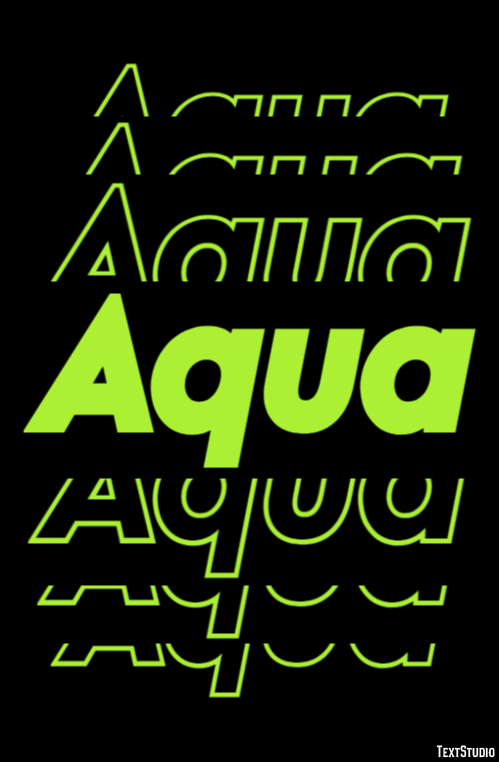 Aqua Text Effect