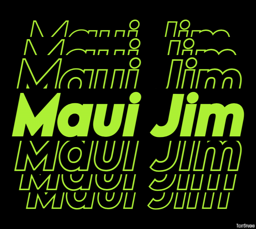 Maui Jim Effet de Texte