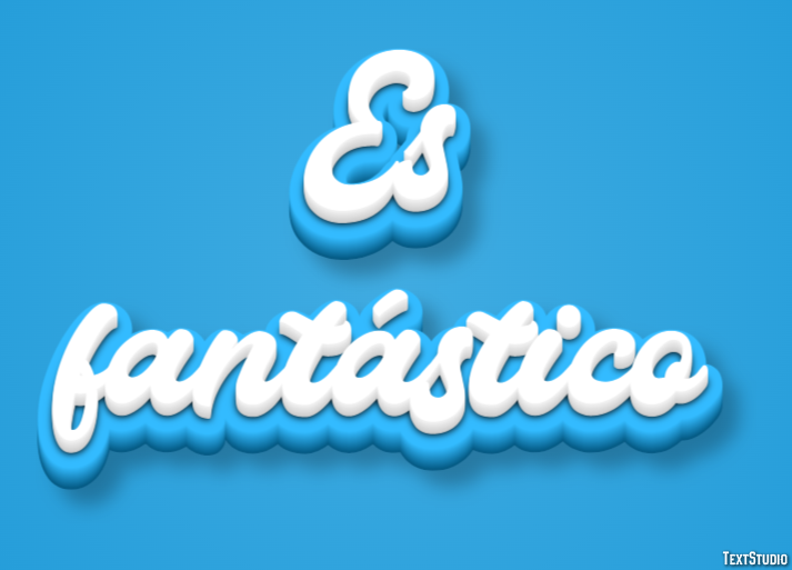Es fantástico Efecto de texto