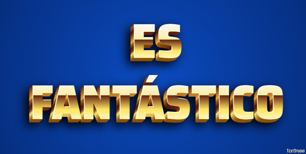 Es fantástico Efecto de texto