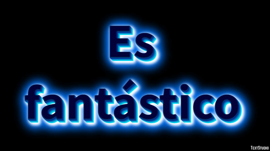 Es fantástico Efecto de Texto